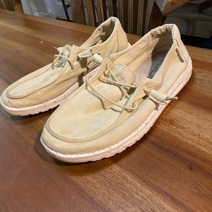 Beige Hey Dude Wendy Slip On Sneaker Size 8